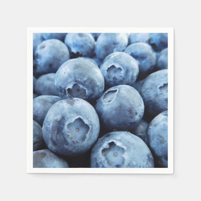 Blueberries Paper Napkins (Front)