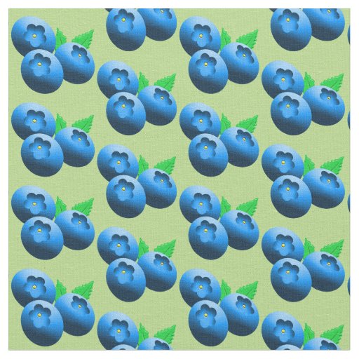 Blueberries Pattern Fabric