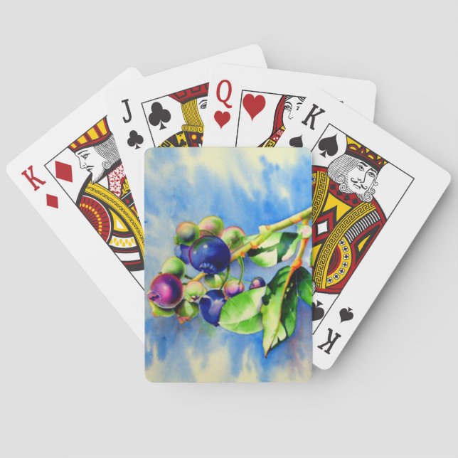 Blueberries Poker Cards (Back)