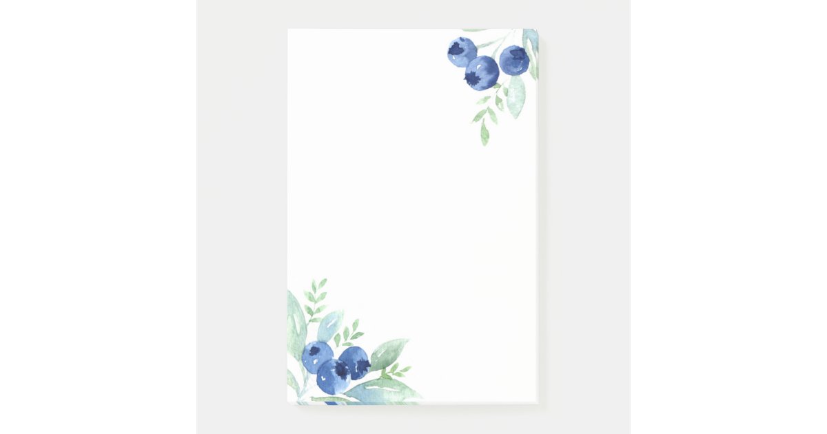 Blueberries Post-it Notes | Zazzle