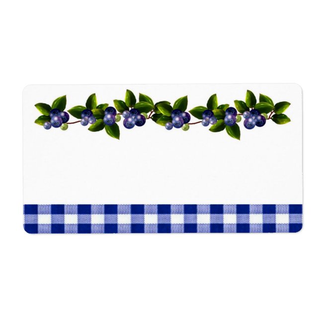 Blueberries Product Label (Front)