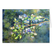Blueberries, romantic fruit Watercolor painting (Front Horizontal)
