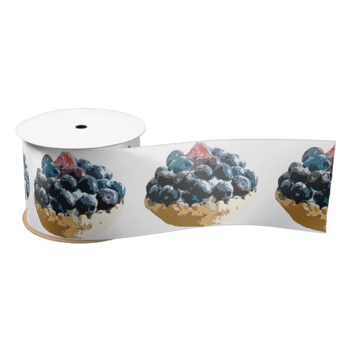 Blueberries Satin Ribbon