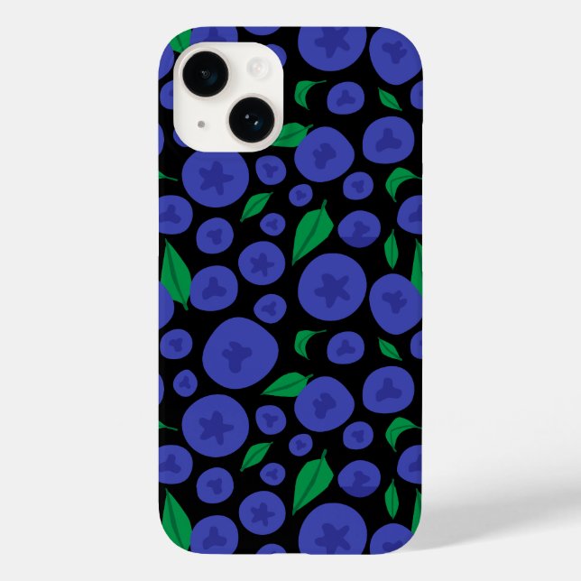 Blueberries Seamless Pattern Case-Mate iPhone Case (Back)