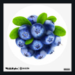 Blueberries Wall Decal<br><div class="desc">Customizable wall decals to decorate your home, fresh and juicy, you can change size and shape, and add any text you like. Look at my big collection of fruits and vegs at http://www.zazzle.com/6hands. :)</div>