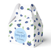 Blueberry 1st Birthday Berry First Favor Boxes