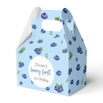 Blueberry 1st Birthday Berry First Favor Boxes