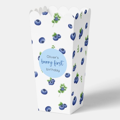 Blueberry 1st Birthday Berry First Favor Boxes