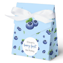 Blueberry 1st Birthday Berry First Favor Boxes