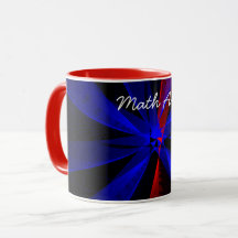 Blueberry Abstract Geometric Math Art Coffee Mug