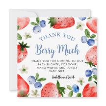 Blueberry and Strawberry Thank You