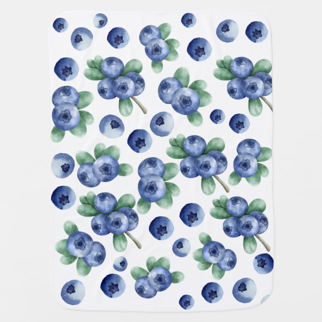 Blueberry Baby Blanket (Front)