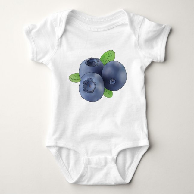 blueberry baby bodysuit (Front)