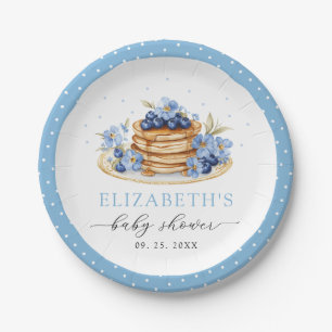 Blueberry Baby Brunch Baby Shower Paper Plates