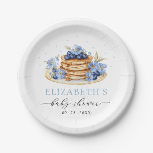 Blueberry Baby Brunch Baby Shower Paper Plates