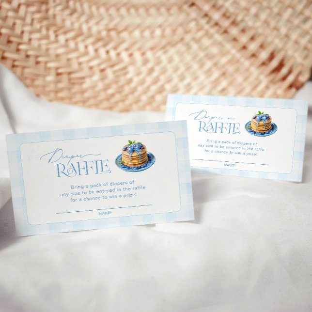 Blueberry Baby Brunch Diaper Raffle Tickets Enclosure Card (Creator Uploaded)