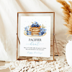 Blueberry Baby Brunch Pacifier Hunt Game Sign