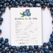 Blueberry - baby predictions and advice