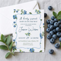 Blueberry Baby Shower, A Berry Sweet Baby
