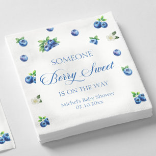Blueberry Baby Shower Napkins