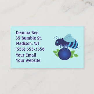 Blueberry Bee Business Cards