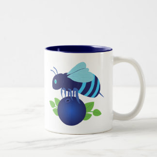 Blueberry Bee Two-Tone Coffee Mug