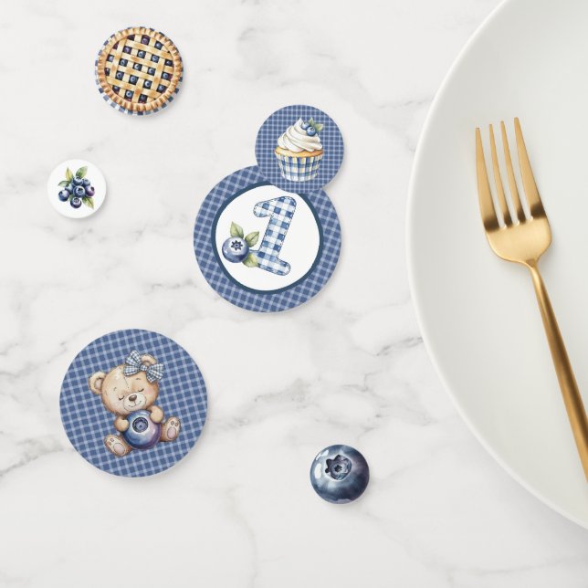 Blueberry Berry First Birthday Confetti (Group)