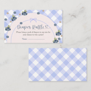 Blueberry Berry Sweet Baby Boy Baby Shower  Enclosure Card