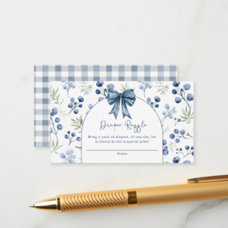 Blueberry Berry Sweet Baby Shower Enclosure Card