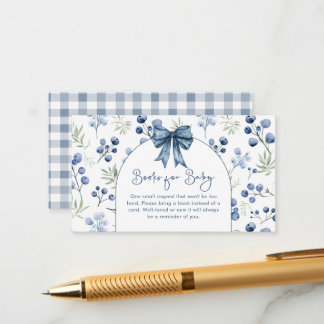Blueberry Berry Sweet Baby Shower Enclosure Card