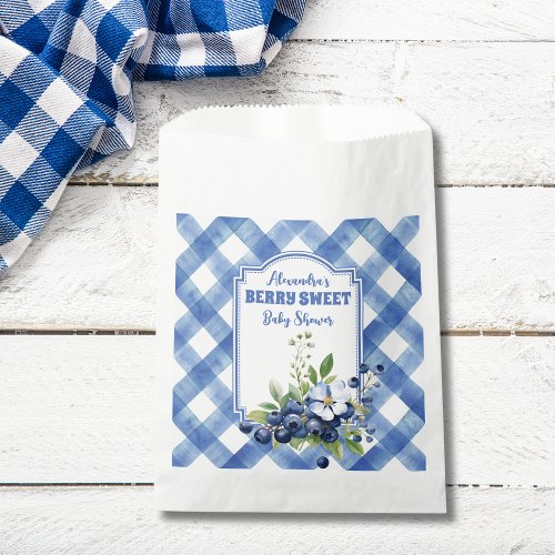 Blueberry Berry Sweet Baby Shower Favor Bag