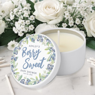 Blueberry Berry Sweet Baby Shower Mini Candle Favors