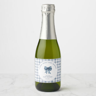 Blueberry Berry Sweet Baby Shower Sparkling Wine Label