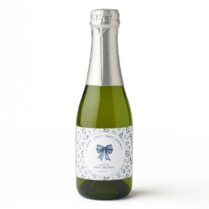 Blueberry Berry Sweet Baby Shower  Sparkling Wine Label