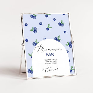 Blueberry berry sweet Mom-osa bar Poster