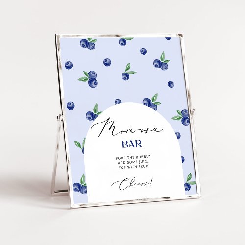 Blueberry berry sweet Mom_osa bar Poster
