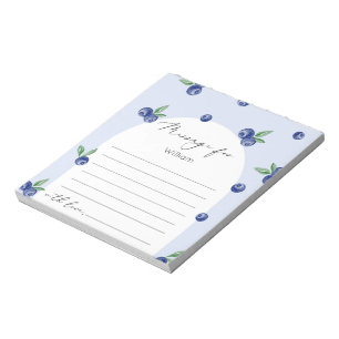 Blueberry berry sweet time capsule message notepad