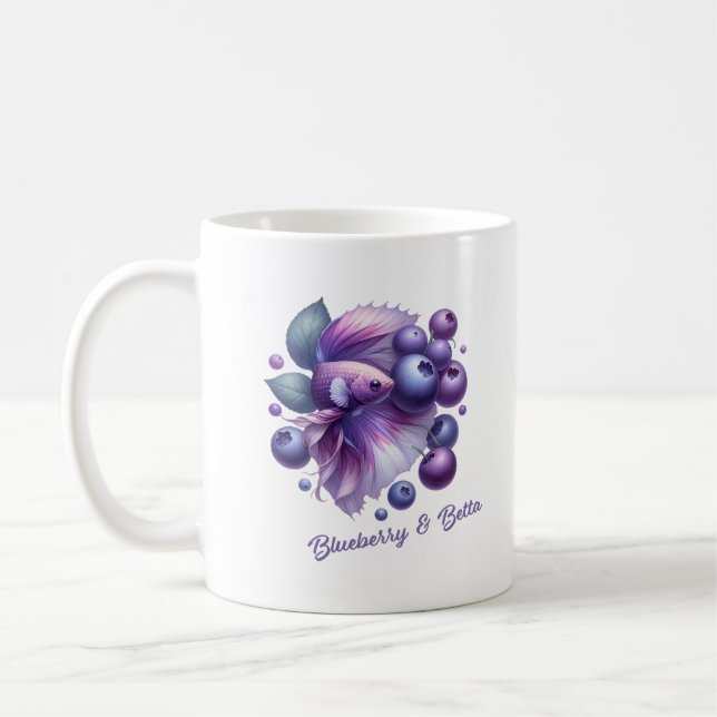 Blueberry bettafish Mug (Left)