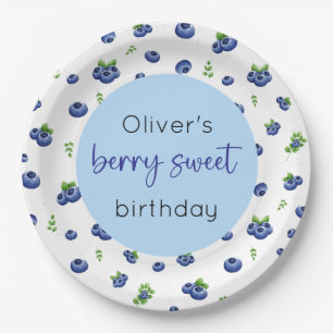 Blueberry Birthday Berry Sweet Paper Plates