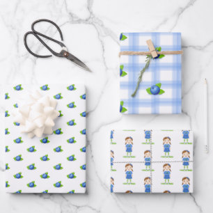 Blueberry Birthday  Wrapping Paper Sheets