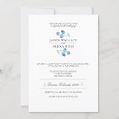 Blueberry Bliss | Elegant Wedding Invitation | Zazzle