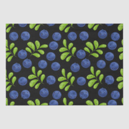 Blueberry Bliss: Fresh Fruit Pattern Design Tissue Paper
