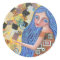 Blueberry Blonde Goddess, Round Sticker