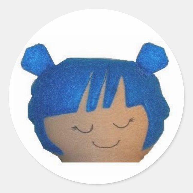 Blueberry Blonde Sticker! Classic Round Sticker (Front)