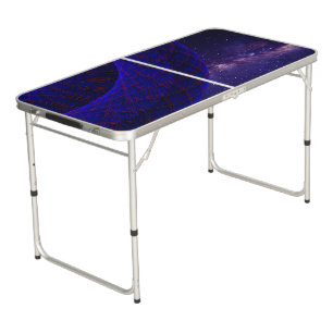 Blueberry Blue Space Donuts Accent Ping Pong Table