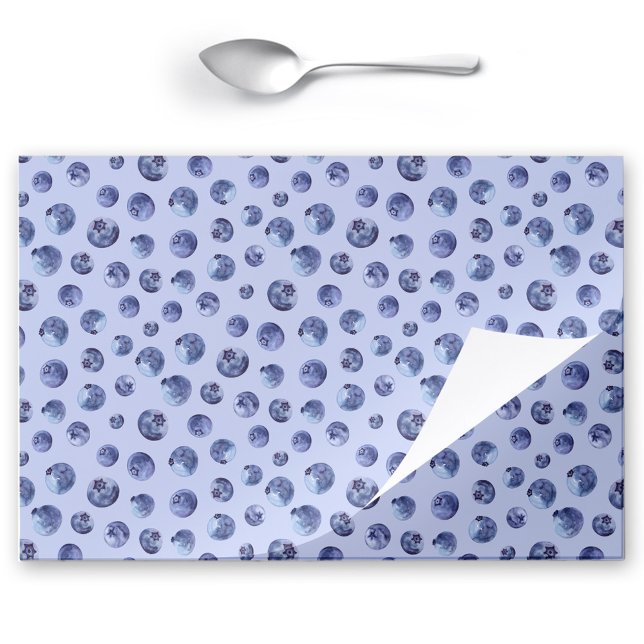 Blueberry Blue Tearaway Paper Placemat (Blueberry Blue Tearaway Paper Placemat)