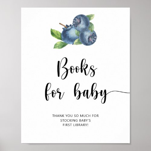 Blueberry _ books for baby poster