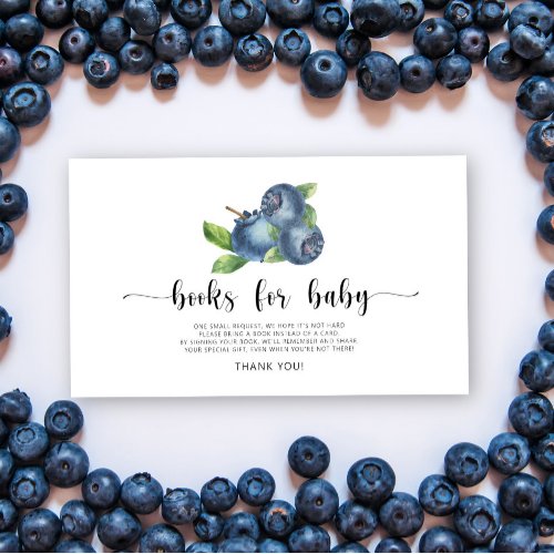 Blueberry _ books for baby ticket enclosure card