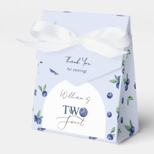 Blueberry boy Two Sweet berry birthday party Favor Boxes