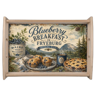 Blueberry Breakfast in Fryeburg Maine Serving Tray